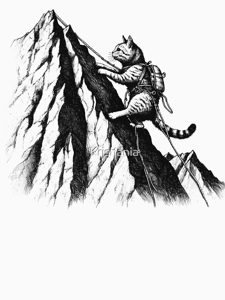 Cat Go Climbing by Kimberley King Art  King Art