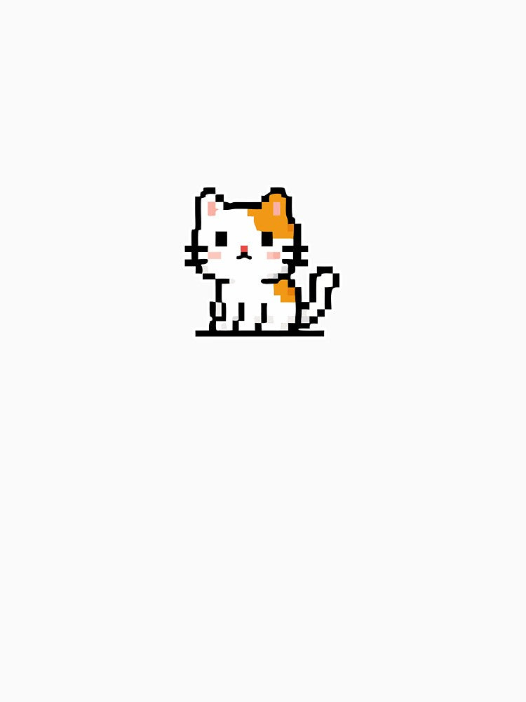 Cute Pixel Cat 8-Bit Art by artismaya