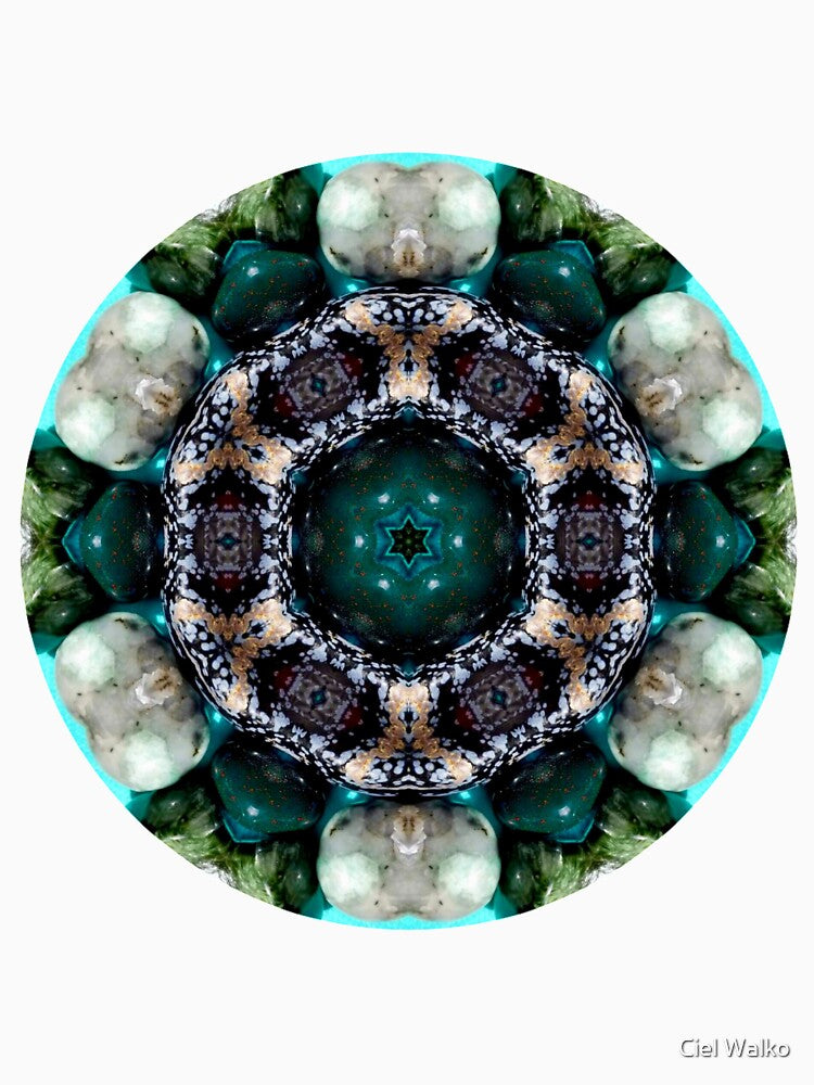 Rosaleah-Emerald Goddess: bloodstone, emerald, seraphinite, snowflake obsidian, opal, K-2 by Ciel Walko