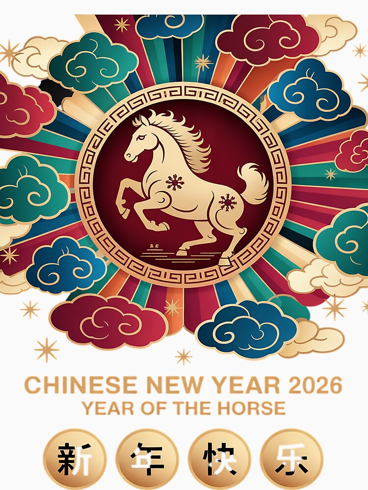 Year of The Horse - Chinese New Year 2026 Horse-Photoroom by MonsterBuddiess