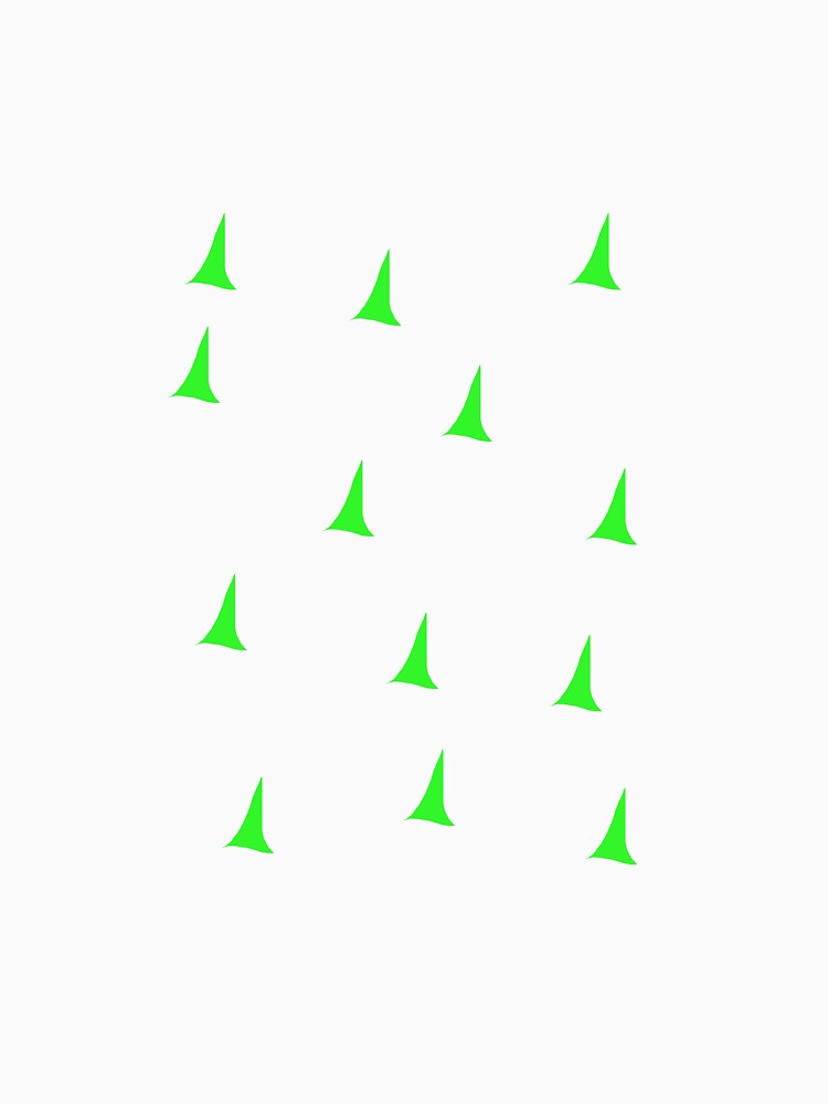 Neon Green Abstract Arrow Pattern On White by mistiarofah