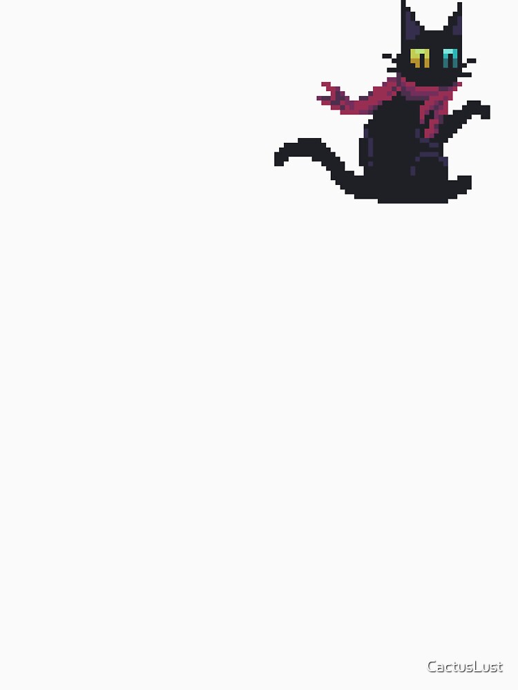 Pixel Scarf Cat by CactusLust