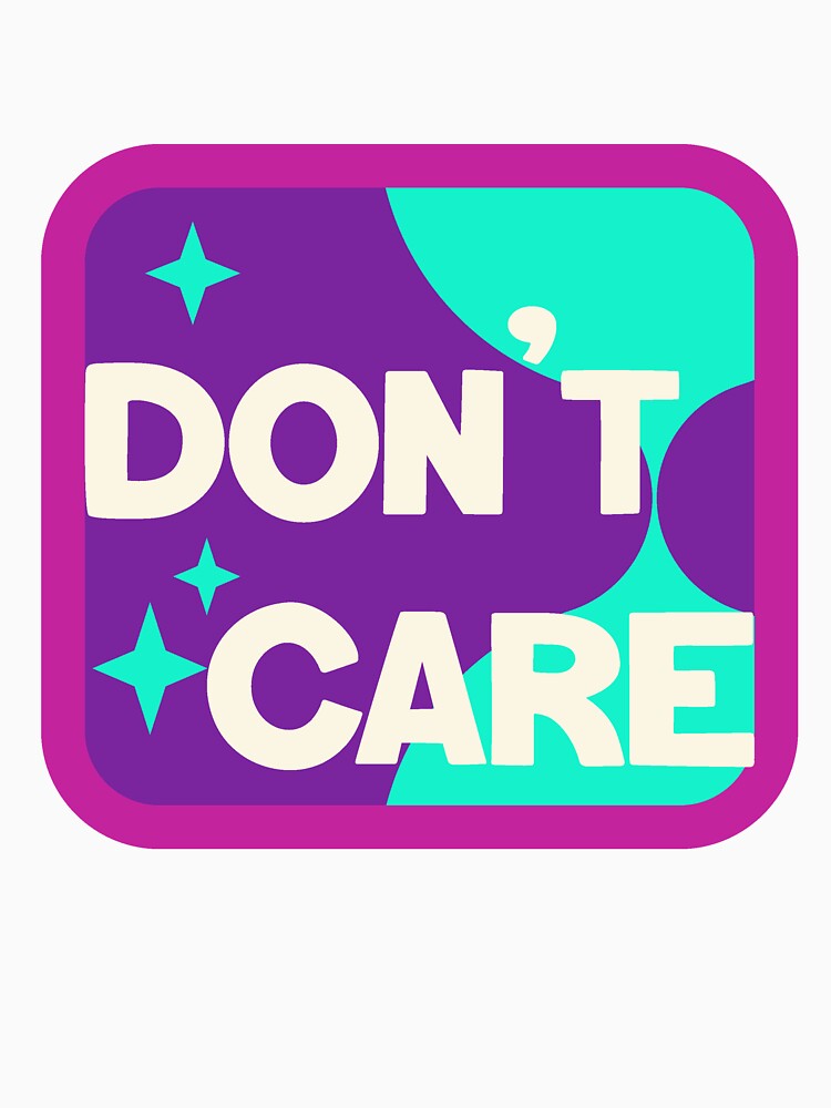Dont Care Y2K Aesthetic Sticker by TrendHub-365