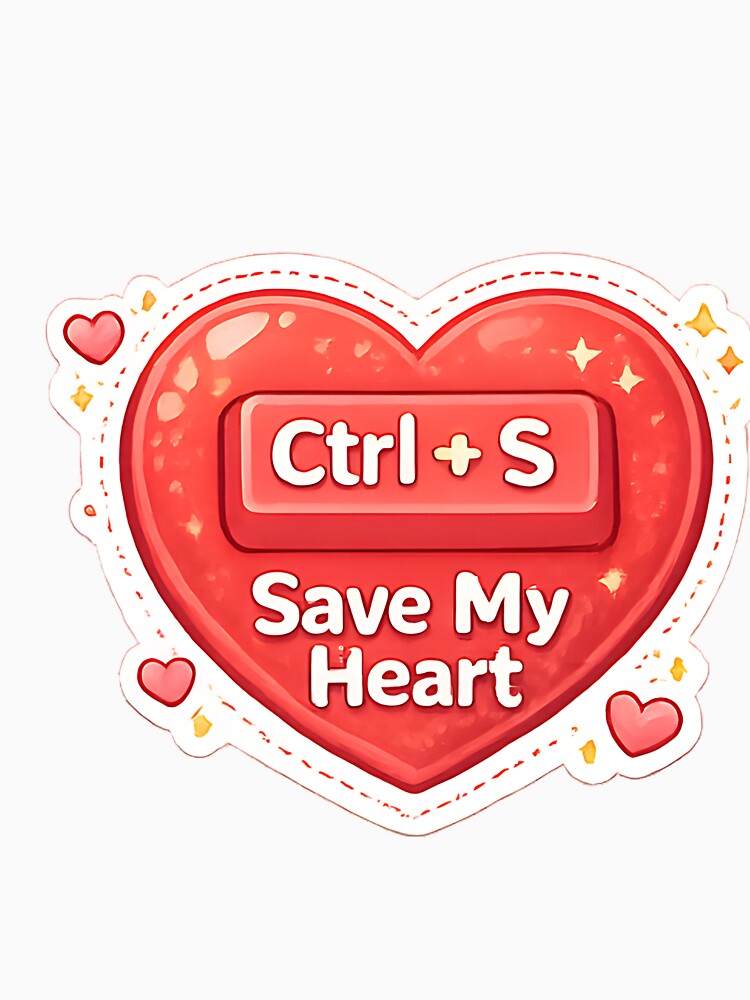 Ctrl+S Save My Heart – Keyboard Shortcut Valentine Gift for Programmers & Computer Lovers by UC-AbelBooks