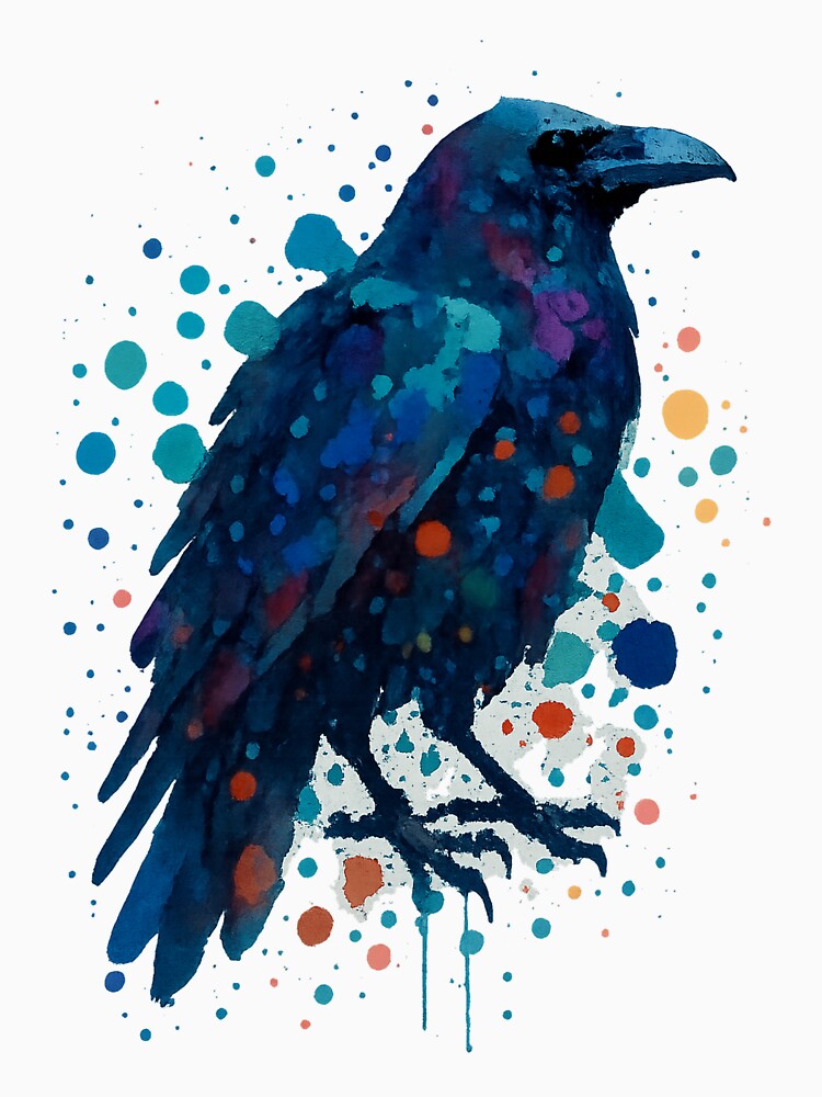 Splash Art Raven by ArahirPrints