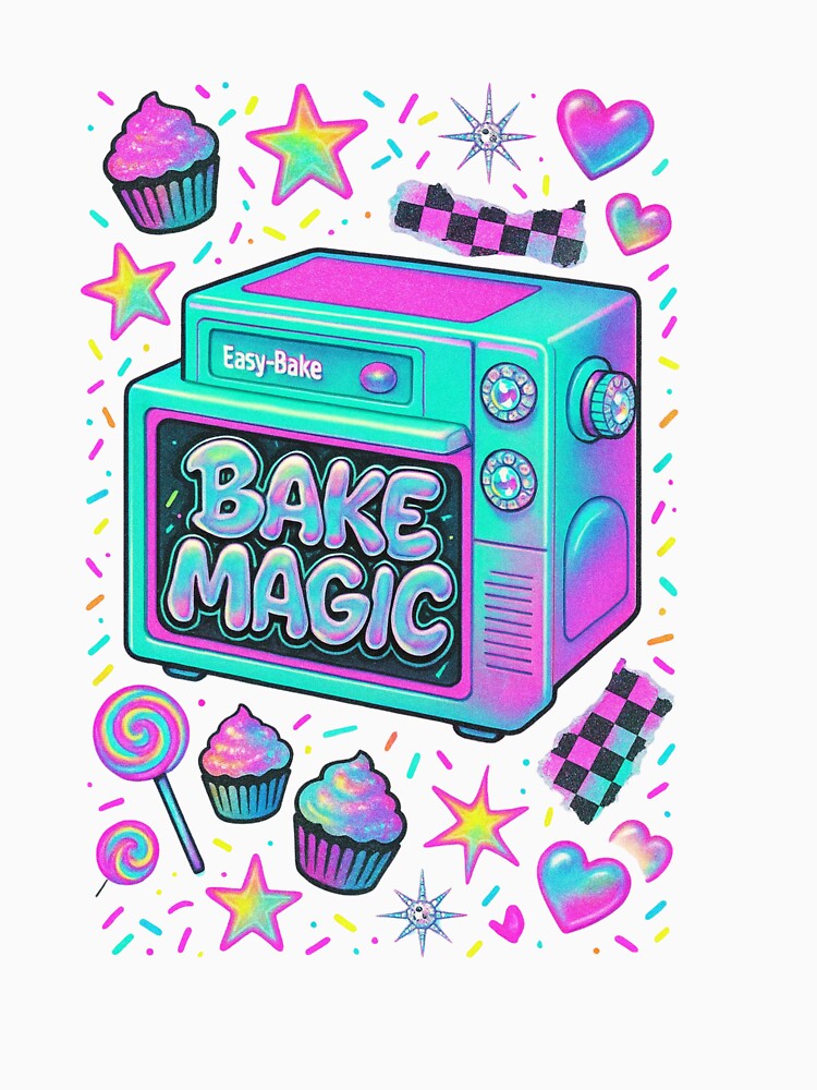 Retro Toy Oven – 90s Nostalgia Aesthetic by jakkssnugglyboutique
