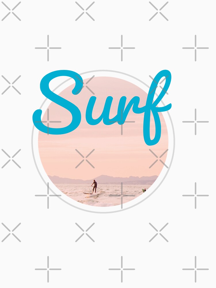 SURF - SURFING - Circle - BEST SURFING  - blue - unique photography by Tropical Blood