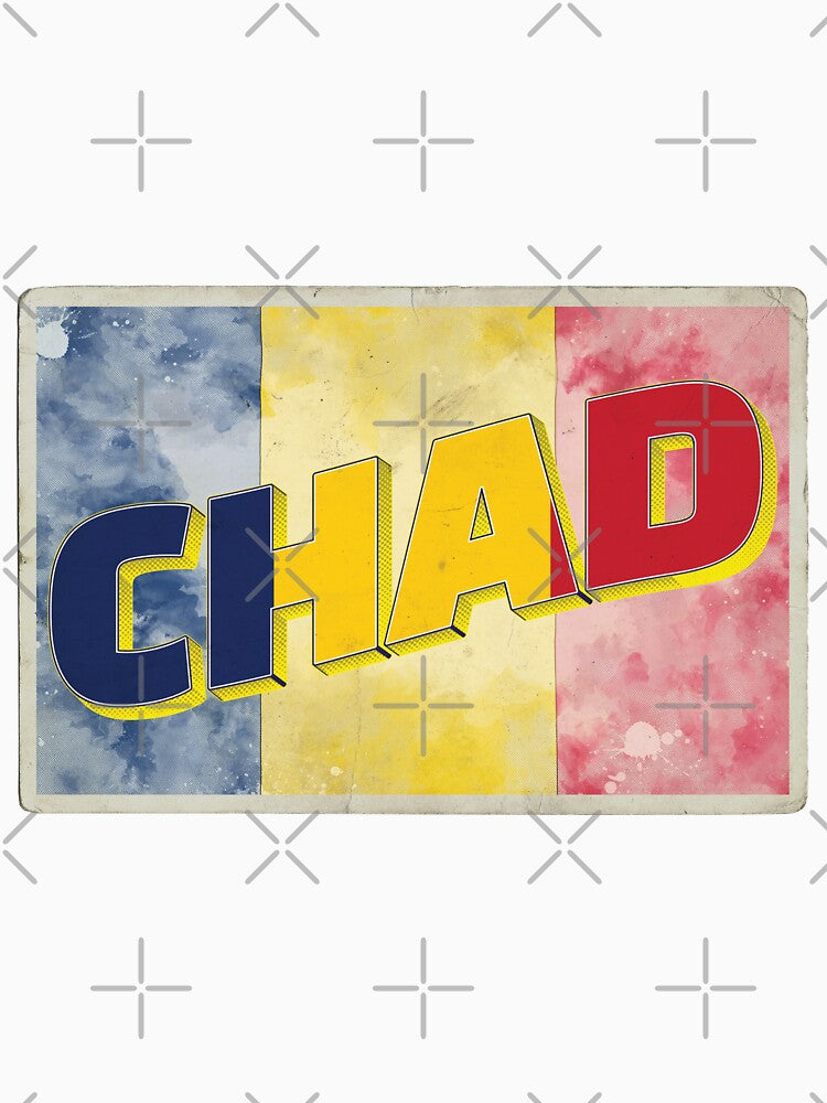 Chad Vintage style retro souvenir by DeveloperProp0