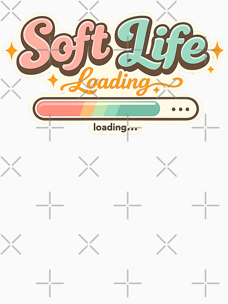 Soft Life Loading Trendy Self Care Design by NaphDesigns