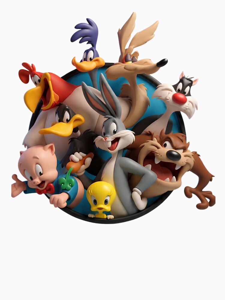Classic Retro Cartoon Friends - 3D Style Childhood Nostalgia Art by aseelbrand