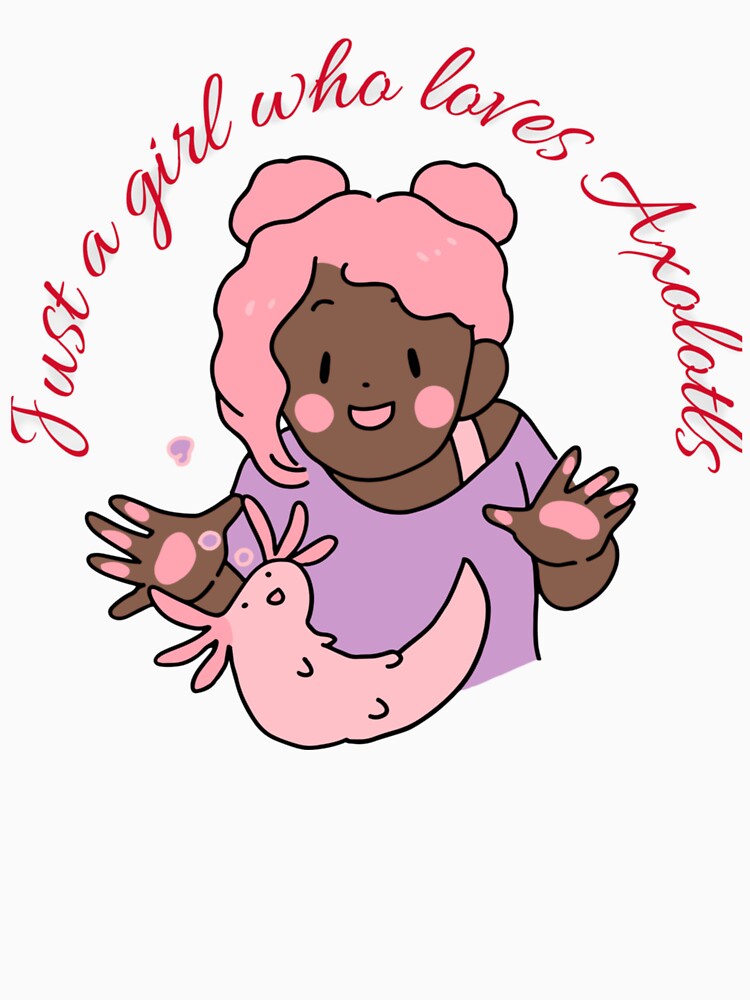 axolotl love just a girl who loves axolotls stickers by Jaslyndizon