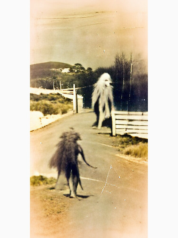 A vintage photo of a skinwalker by kiertwice