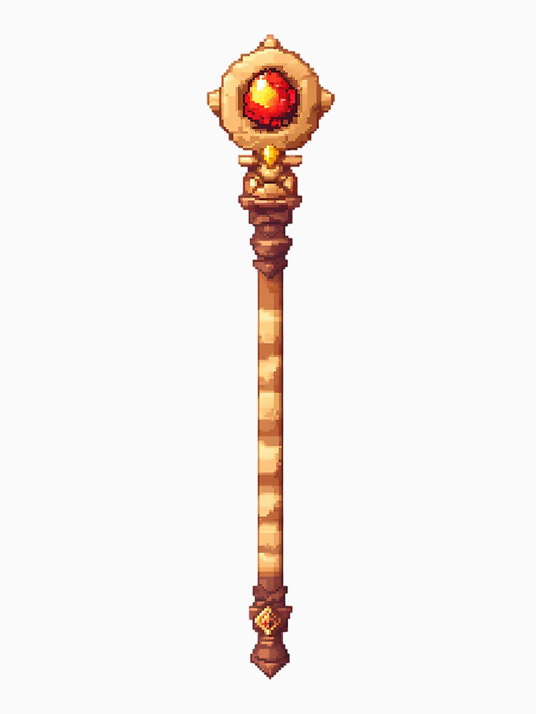 Pixel Art Magic Staff by bapupa