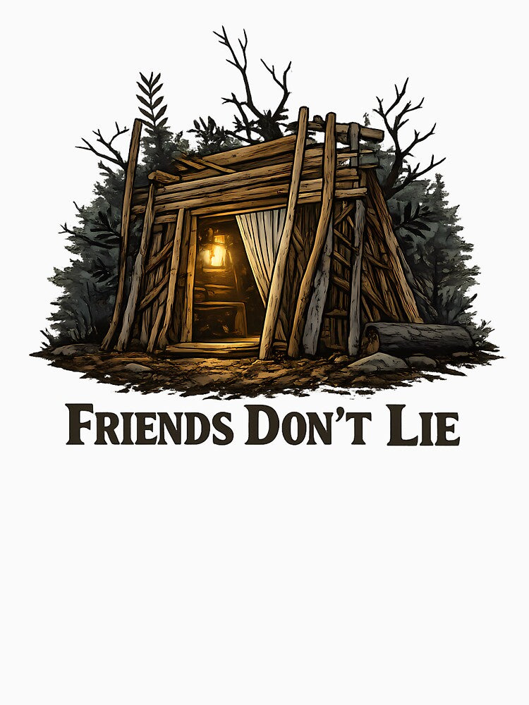 Friends Don’t Lie – Castle Byers Inspired Nostalgic Friendship T-Shirt by LUXORÉA