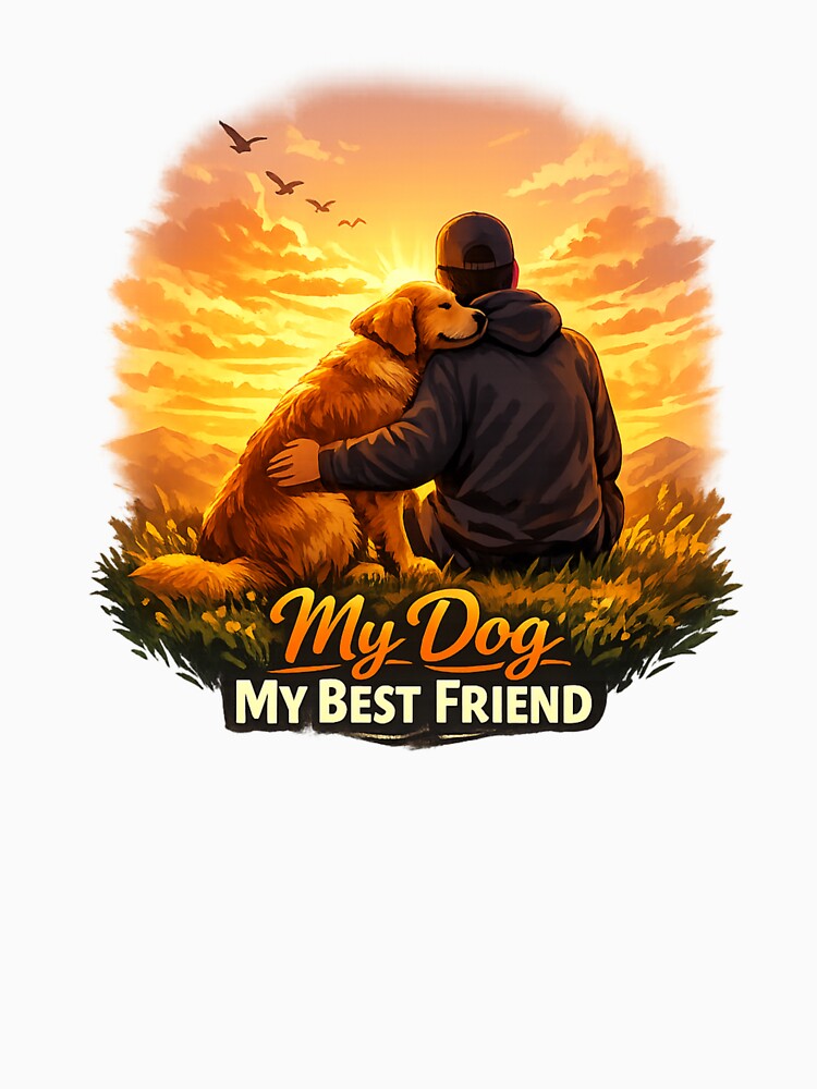 My Dog My Best Friend – Cute Dog Lover Friendship Design for Pet Owners by ArtWaveStudio8