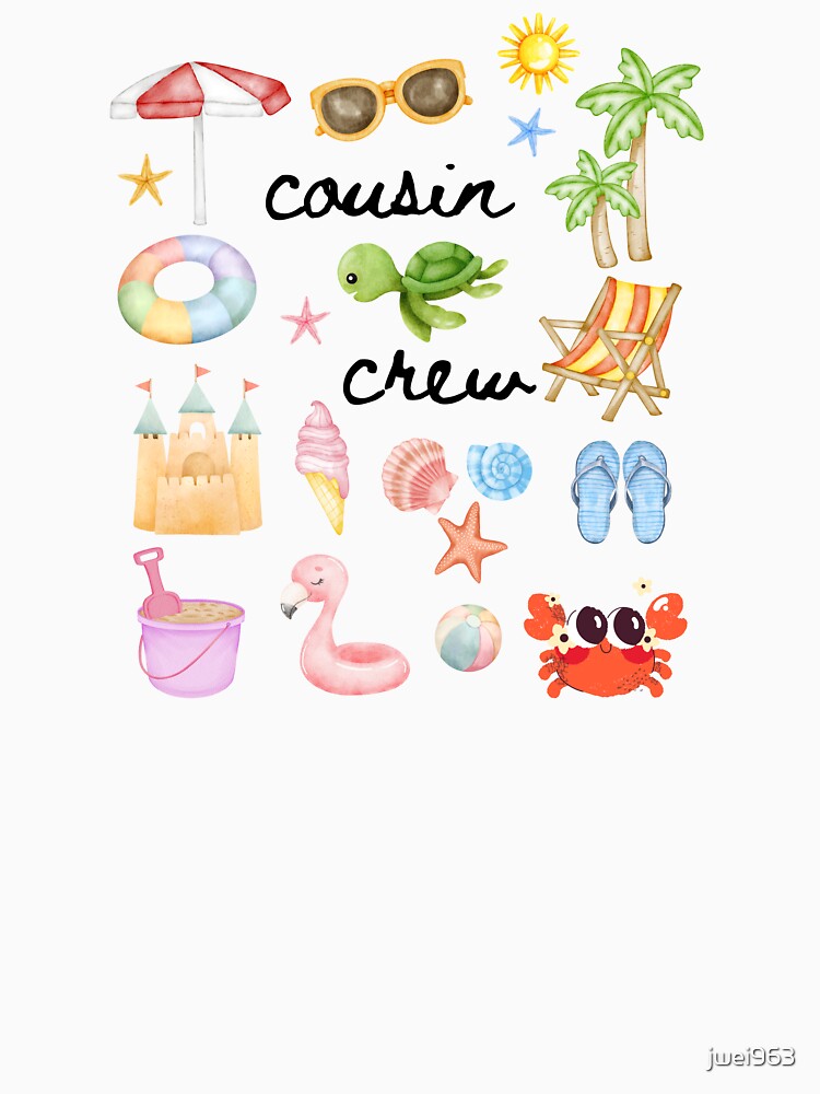 Cousin Crew Beach themed by Cute NovelTeez
