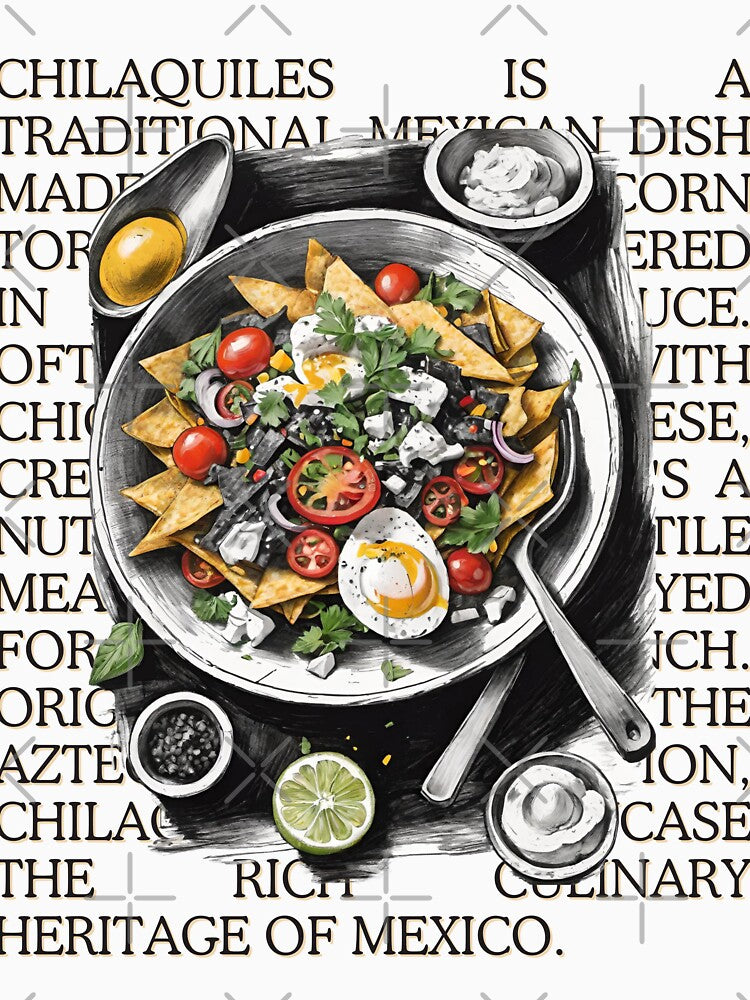 Chilaquiles vintage sketch by CallisC Arts ⭐⭐⭐⭐⭐ by CallisC-Arts
