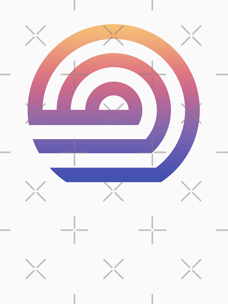 Surfing Geometric abstract minimal ombre by Carolina Salazar