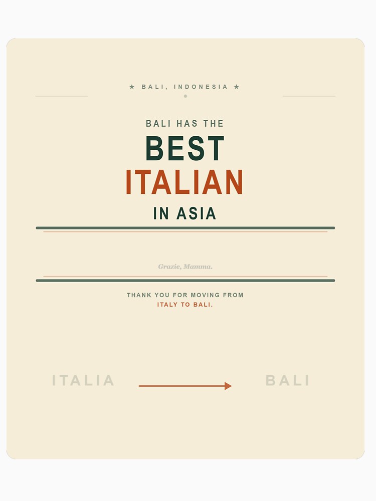 Bali Has the Best Italian in Asia| Grazie Mamma by Bali-day-Bali