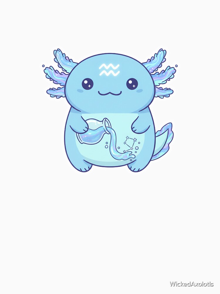 Aquarius Axolotl by WickedAxolotls