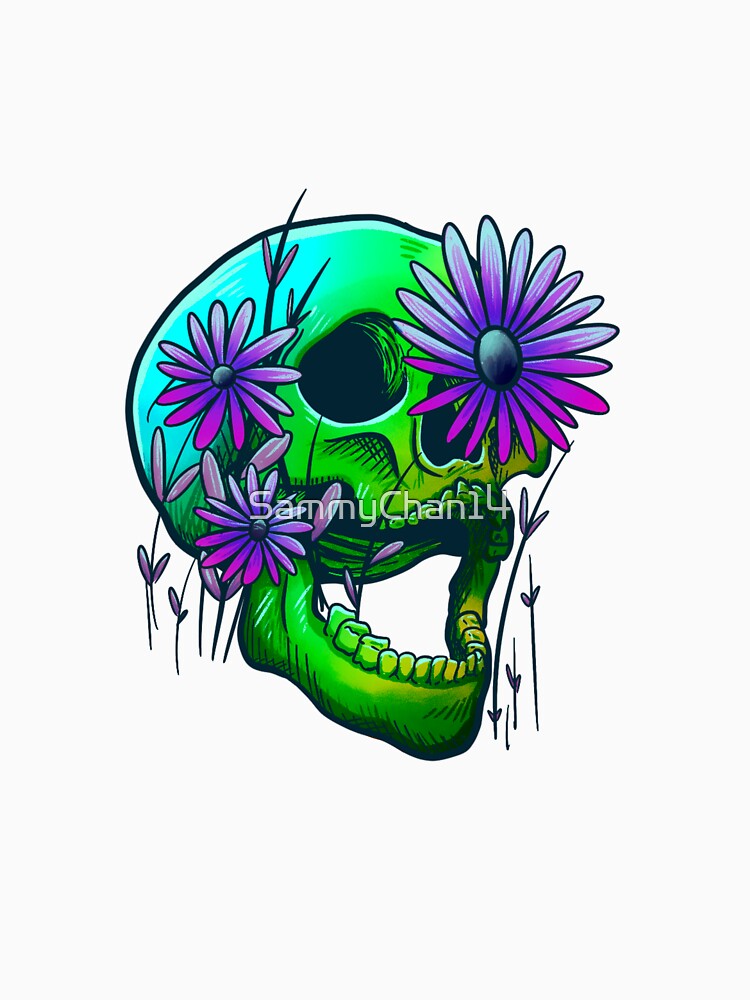Rainbow Skull by SammyChan14