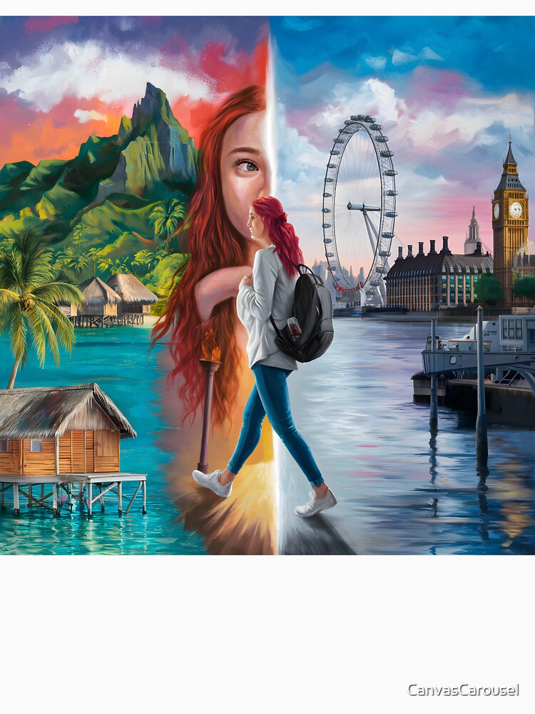 Travel - Two Worlds Collide by CanvasCarousel