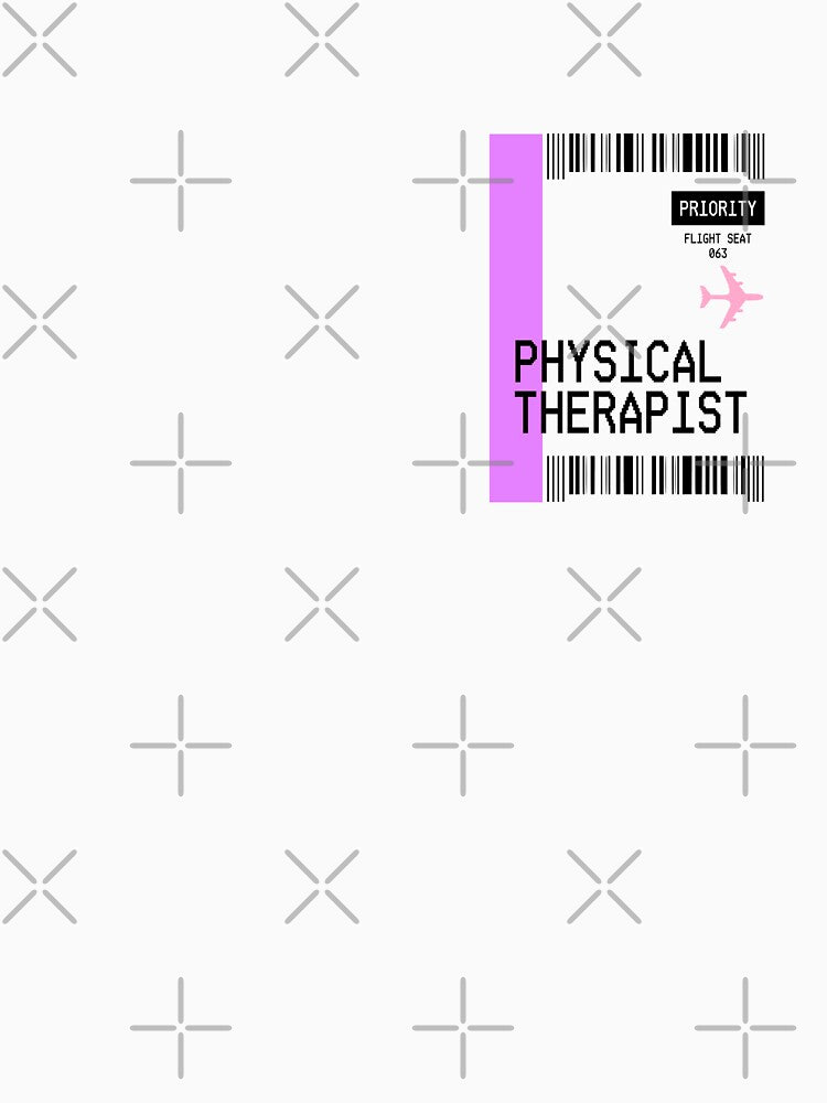 PLANE TICKET POCKET DESIGN PHYSICAL THERAPIST by aydapadi