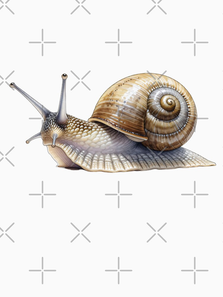 Vintage Snail – Cottagecore Illustration by Nature & Slow Living by Chaoscience