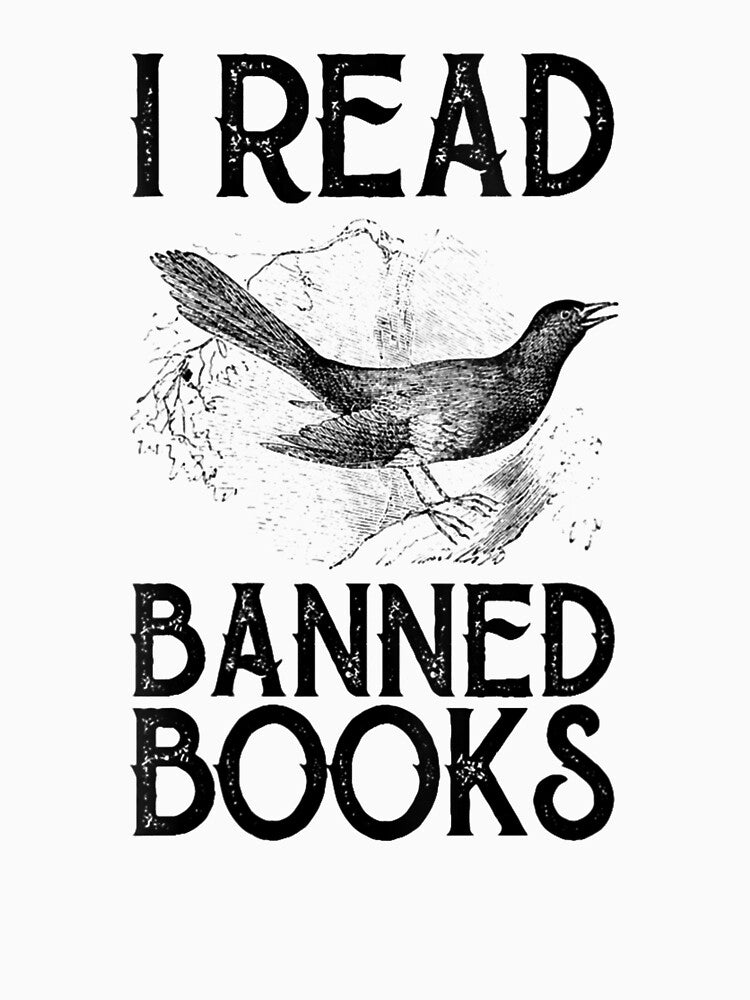 Womens Vintage I Read Banned Books Funny Book Lovers_ Appare (1) by MagicMealing