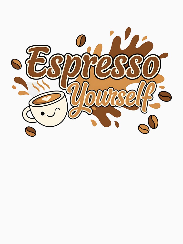Espresso Yourself Shirt – Funny Coffee Lover & Barista Graphic Tee by Muzgle