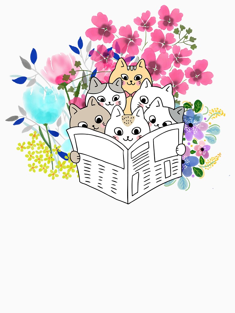 cat i read banned books funny bookworms reading book by ApurwaArtShop