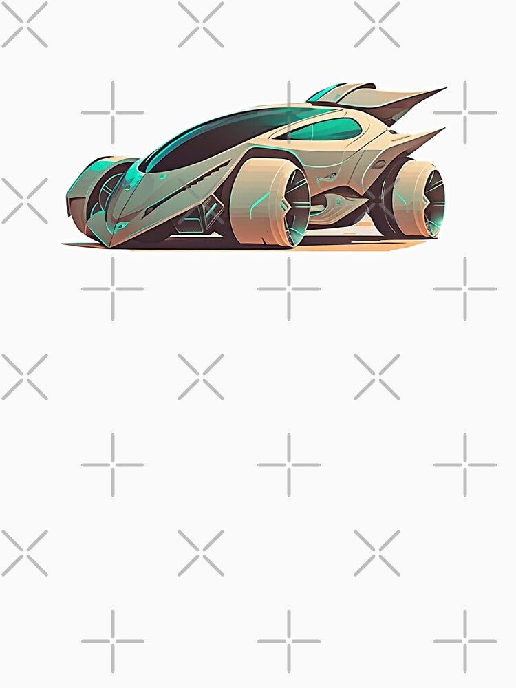 Futuristic Space Car Ride Vaporwave Aesthetic Scifi Cyberpunk Automotive Sticker by mintflavor