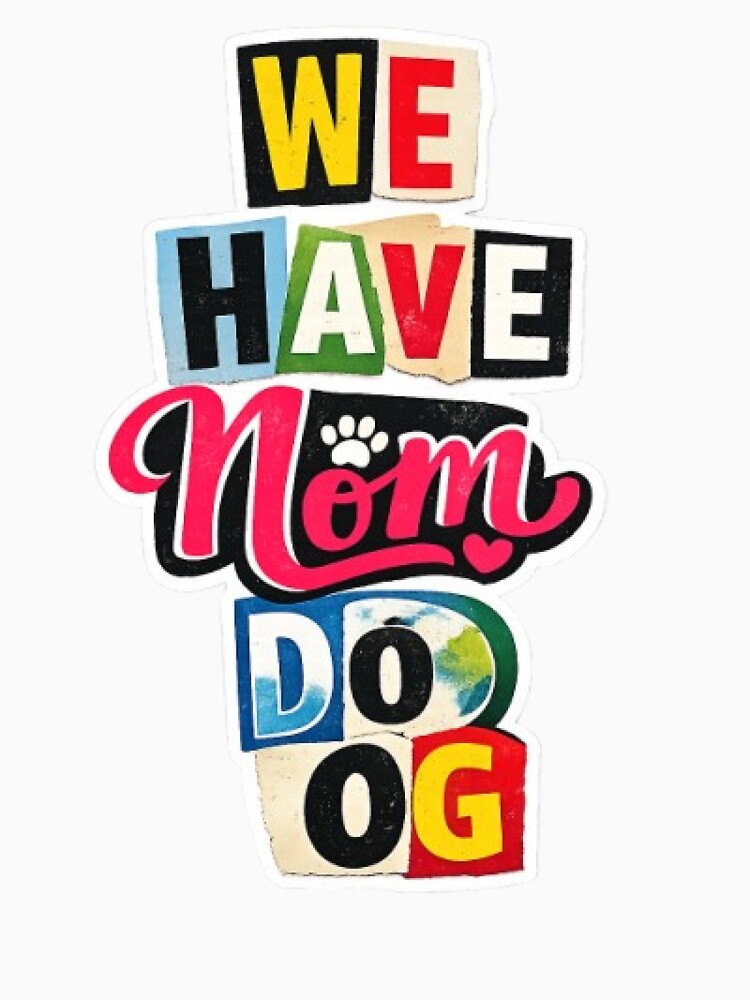 Dog Mom Ransom Note Style Sticker – Funny Pet Design by Barkashow