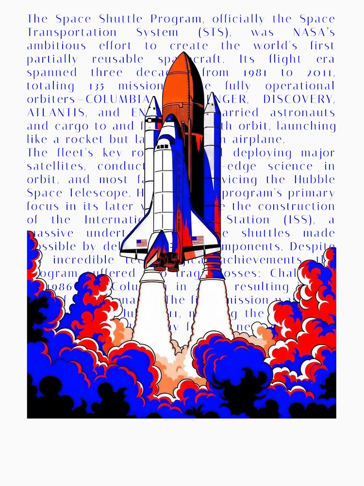 Vibrant Pop Art Space Shuttle Launch Graphic by KiwiRider