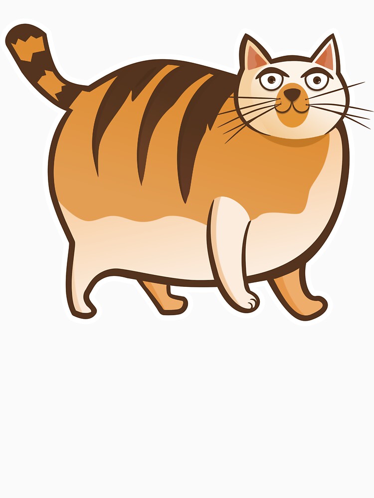 Fat Cat vector Design by Vector Vibes