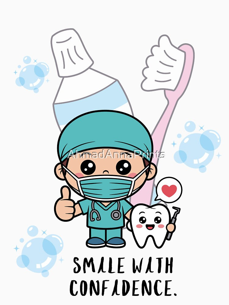 Smile With Confidence – Cute Dentist by AhmadAnnaPrints
