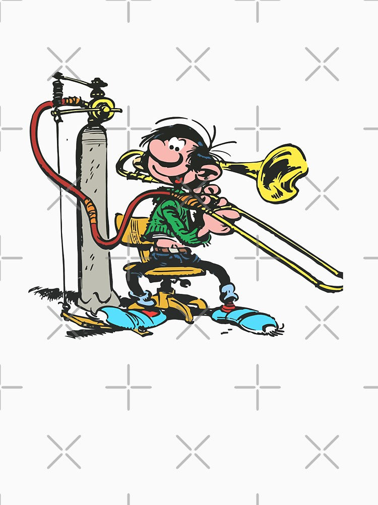 Gaston Lagaffe Movie Cartoon Color Big Ben with trumpet by GastonMovieHoi