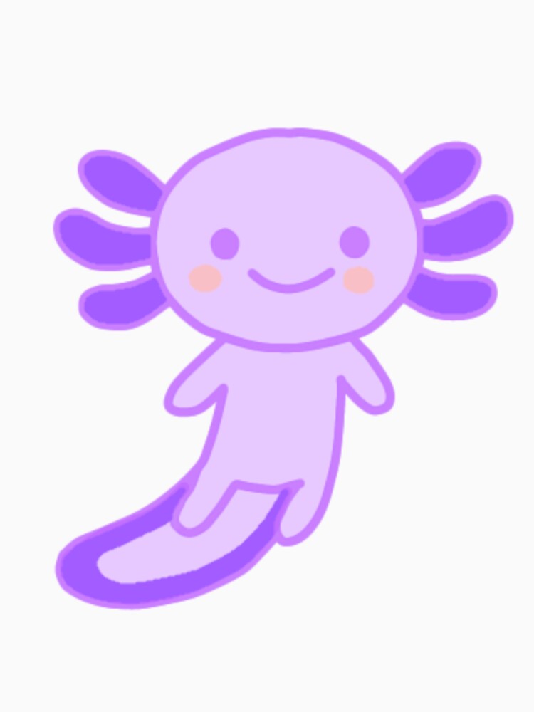 Cute pastel purple axolotl by ruelia