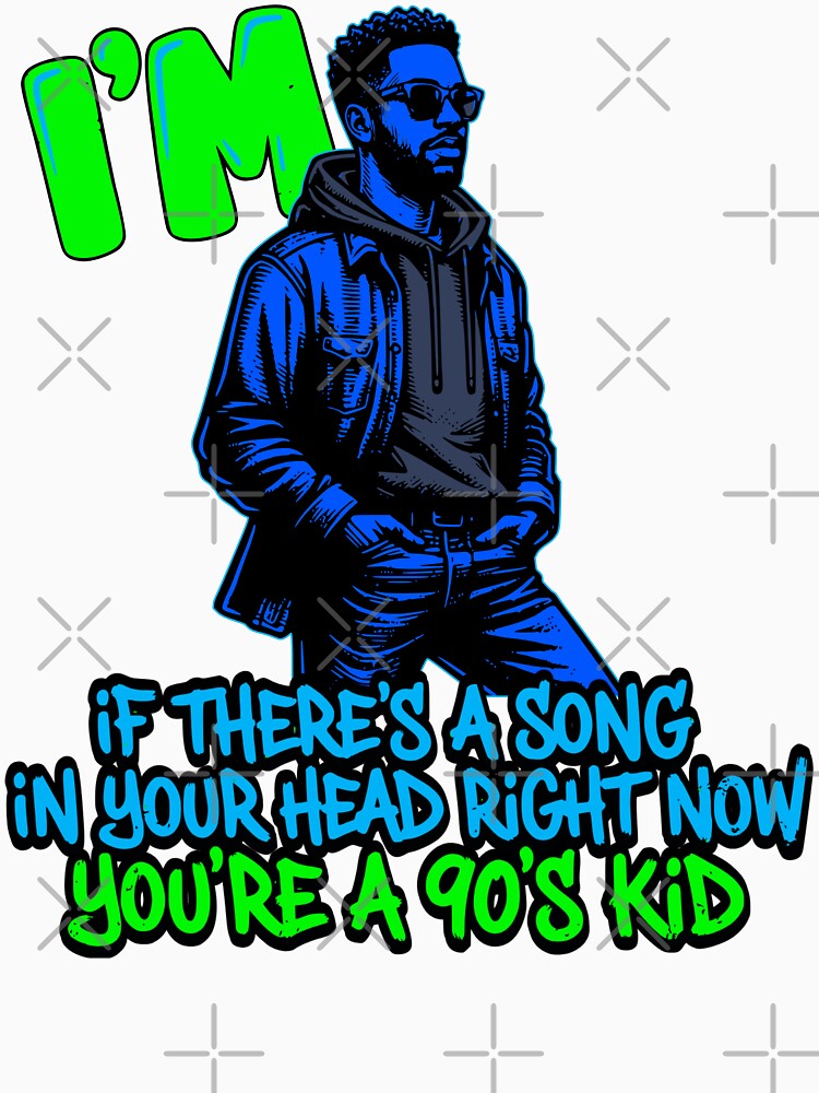 A 90's blue kid gets it, nineties vibe vintage retro party guess the song by KHWD
