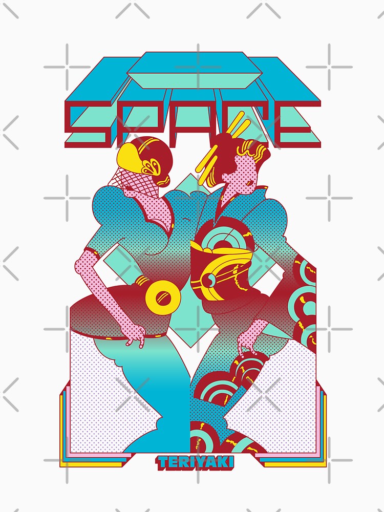 Space Teriyaki Retro Japanese Ad Poster by LeeLuckyLee