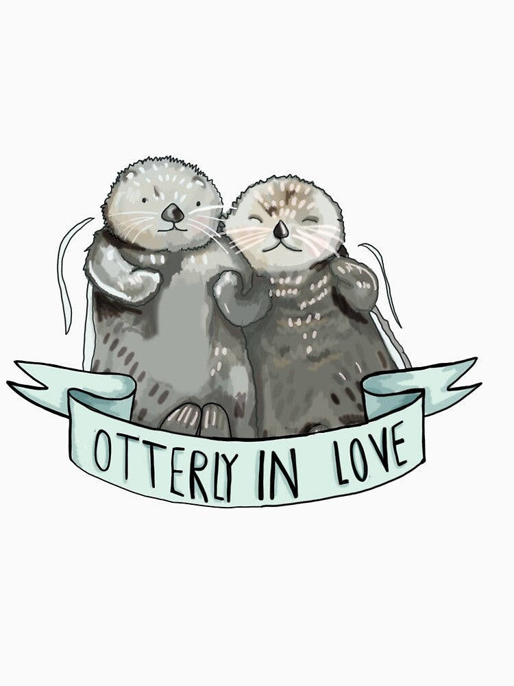 Otterly in Love by RiceDrawings