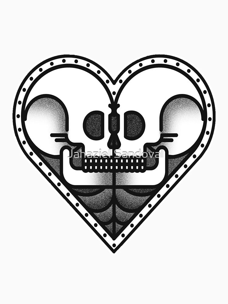 Heart Skulls Tattoo Design by Jahaziel Sandoval
