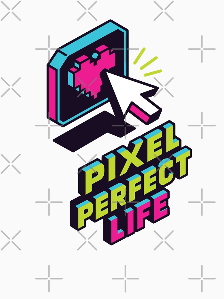 Pixel Perfect Life: Neon Isometric Heart by DSGIN4YOU
