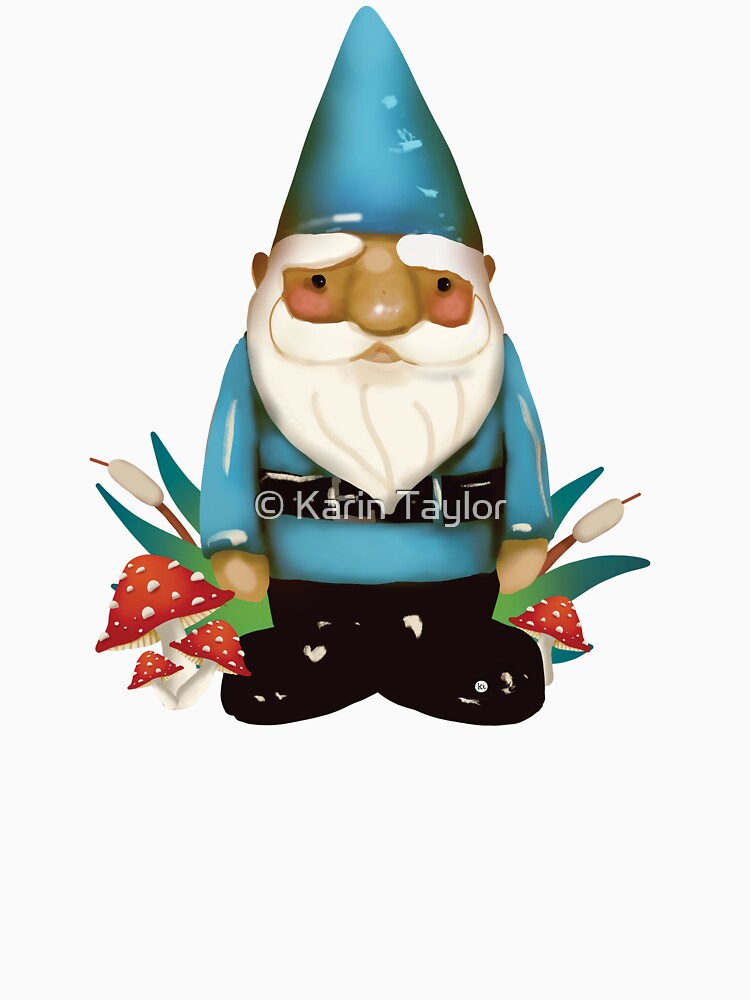 Whimsical Garden Gnome by Karin Taylor