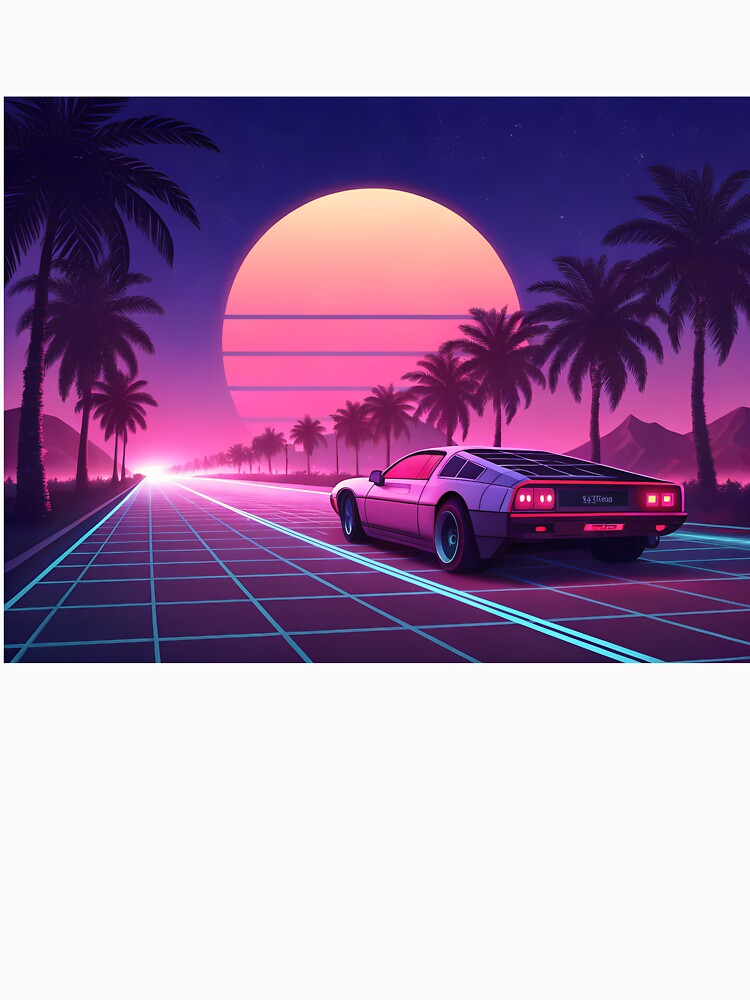 Neon Sunset Drive by FluffyPeels