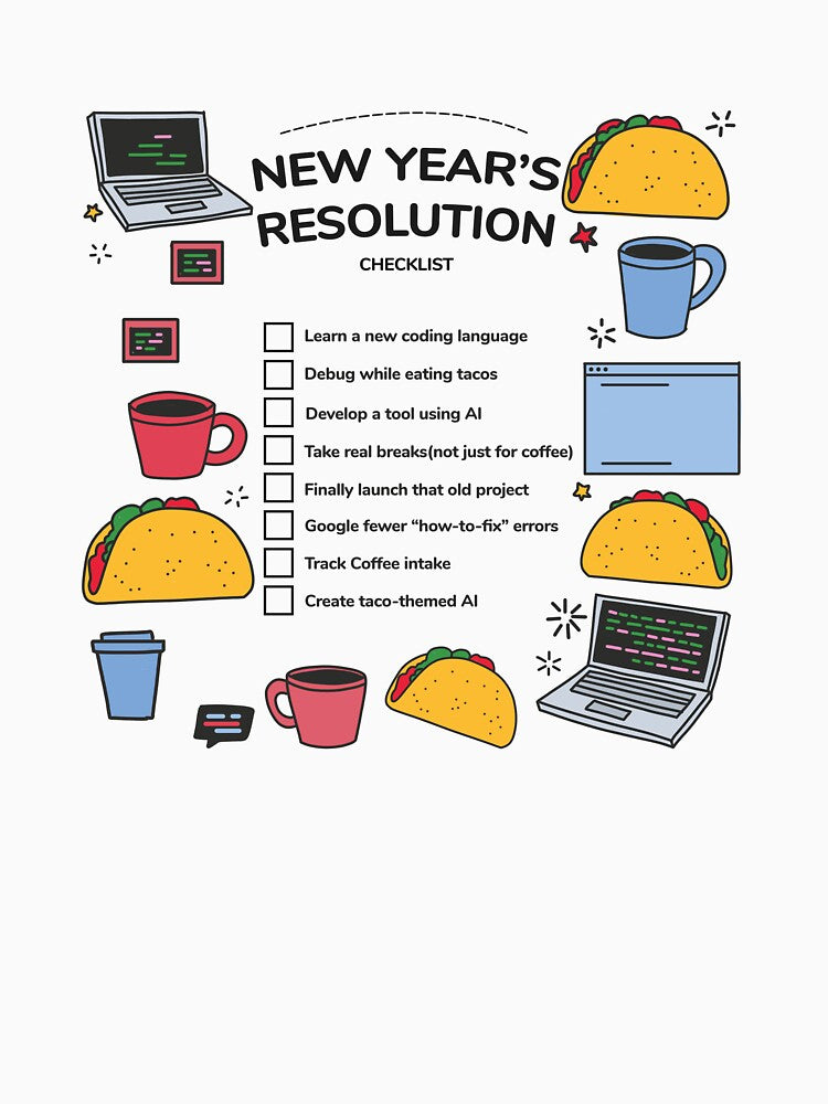 New Year's Resolutions for Coders and Taco Lovers by Code  Monkeys