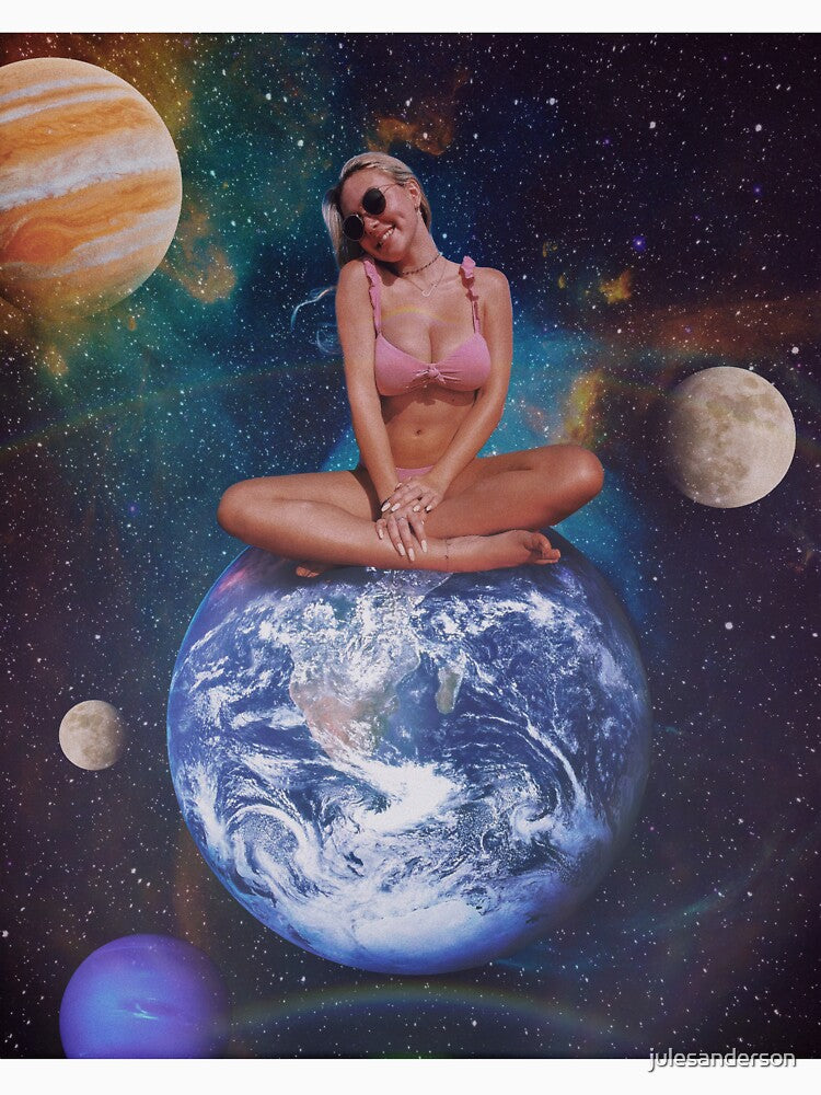 On Top Of The World Retro Collage by julesanderson