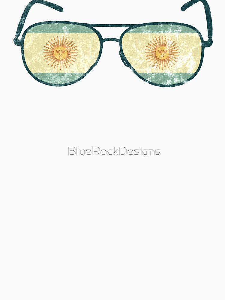 Argentina Flag - Vintage Sunglasses Travel Souvenir by BlueRockDesigns