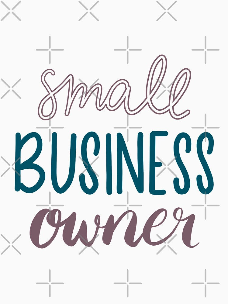 Small Business Owner Hand Lettered Design - Purple, Pink, and Blue by annedesignco