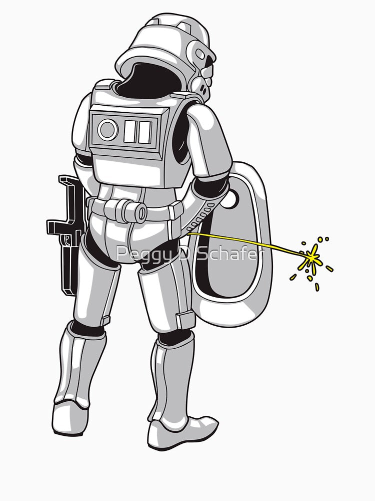 Stormtrooper Peeing by Peggy D Schafer